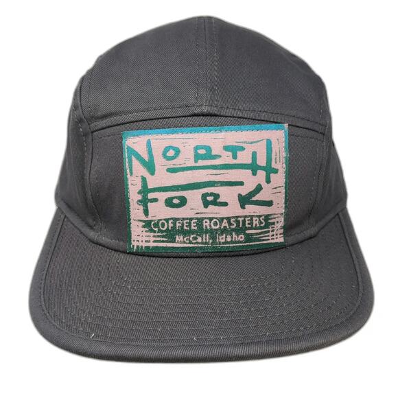 Otto Other - Otto 5 Panel Gray Hat One Size North Fork Coffee Roasters Strapback Flat Brim